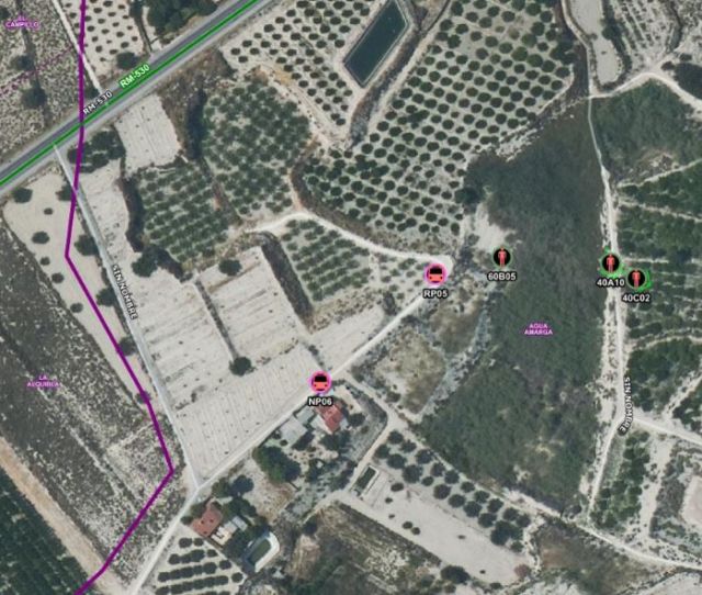 Incendio de ramas y matorral en Villanueva del Río Segura